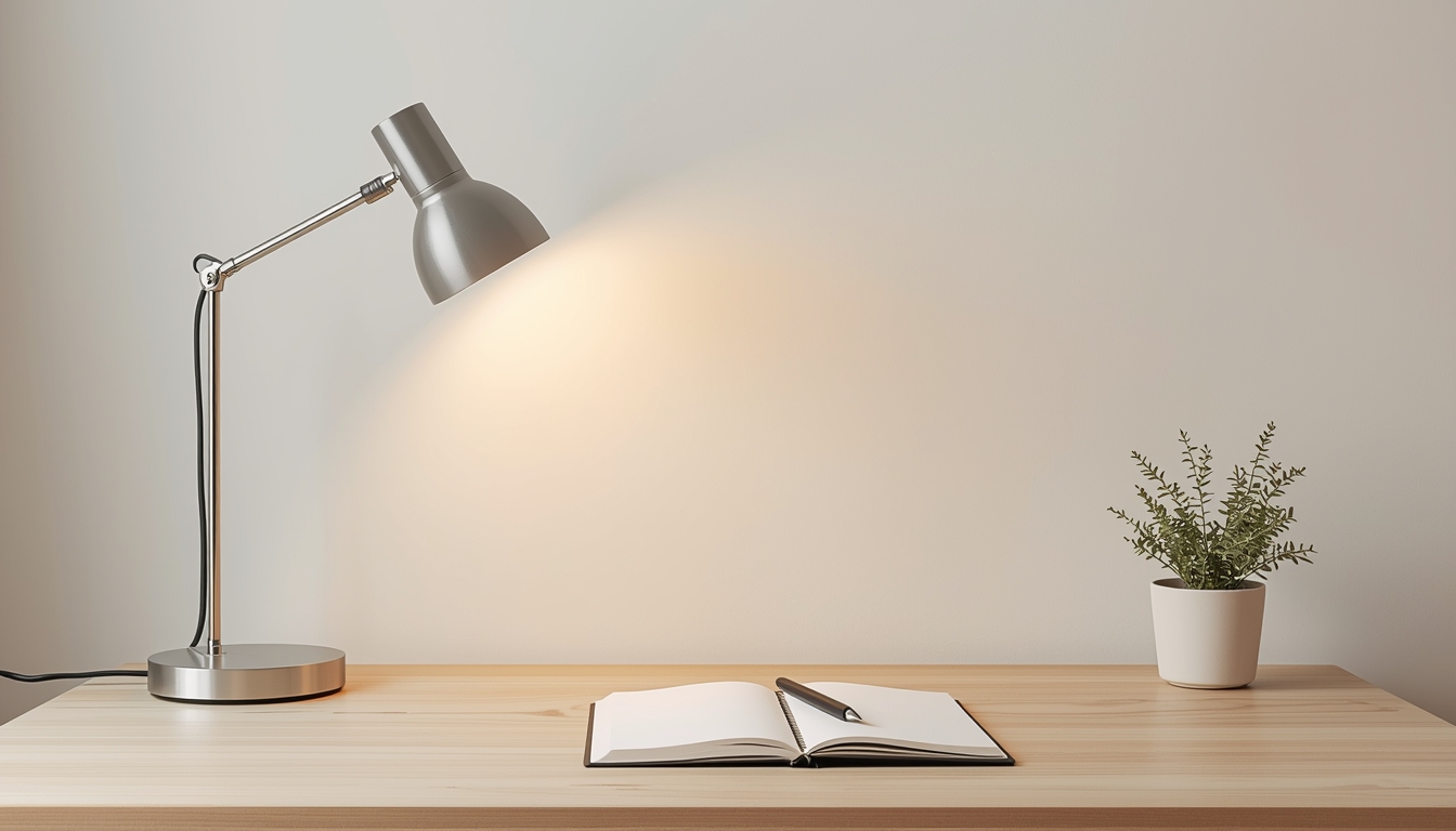 Minimal desk setup illustrating clarity for stress-aware work sessions